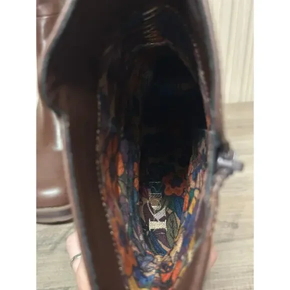 Korks by Kork-Ease Moergan Brown Block Heel Boots Women’s Size 9.5M - Picture 9 of 12